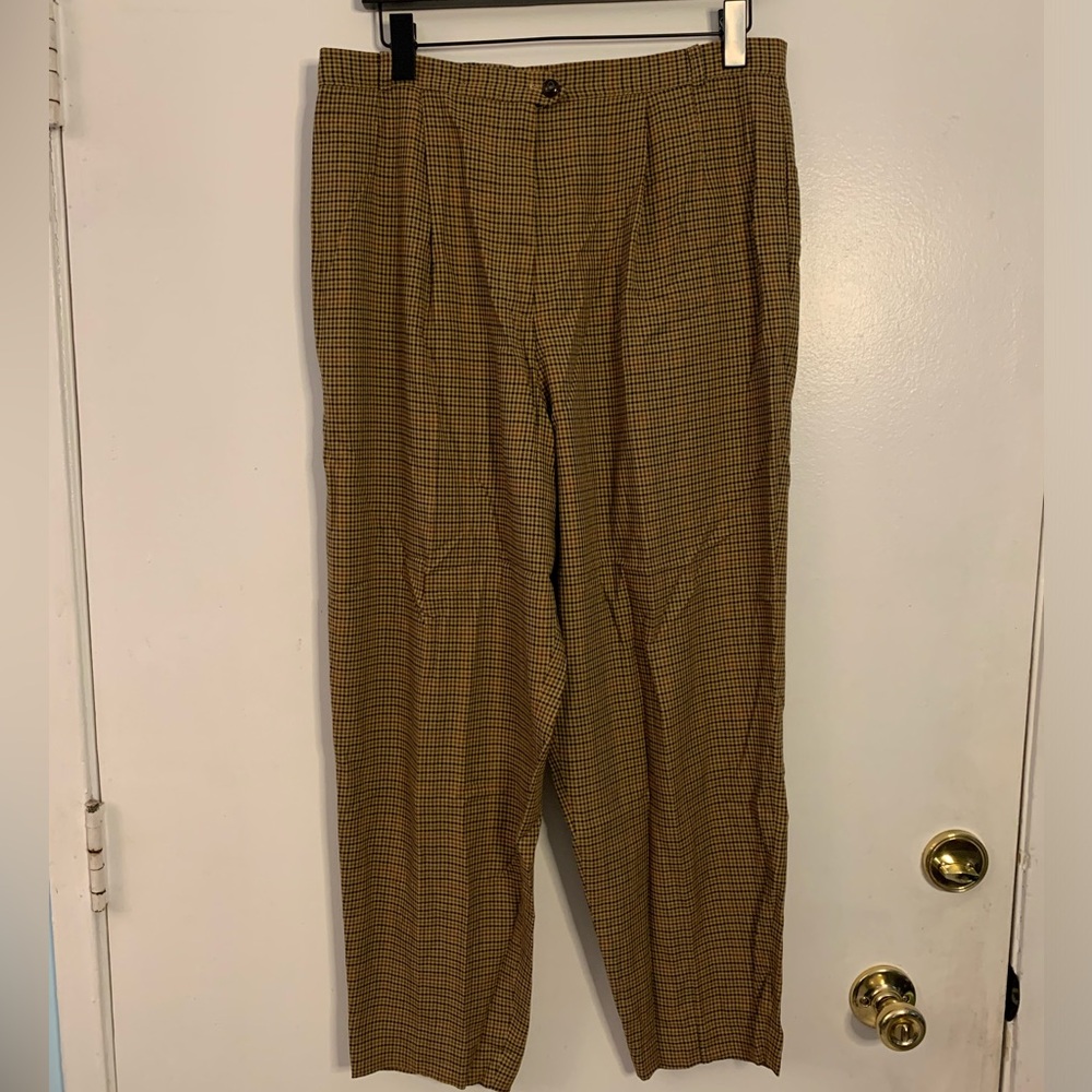 Vintage Talbots Plaid Trousers - Picture 3 of 8